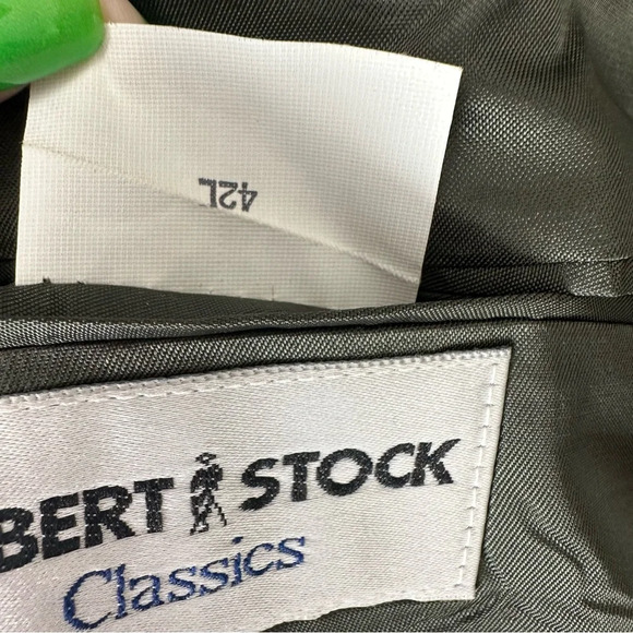 Robert Stock Classics Men’s Sport Coat Size 42 Long Brown Plaid Tweed Old Money‎ - Picture 11 of 11